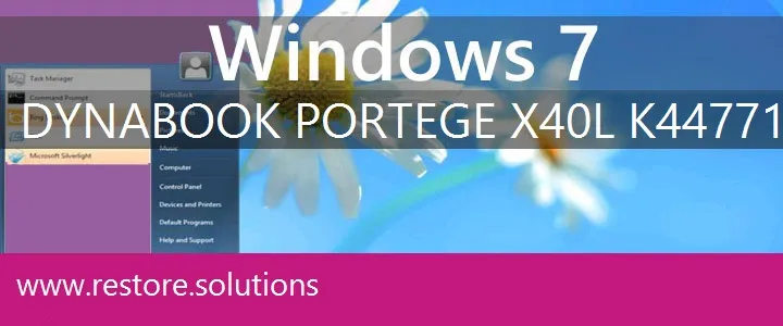 Dynabook Portege X40L-K44771H windows 7 recovery