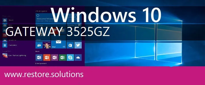 Gateway 3525GZ windows 10 recovery