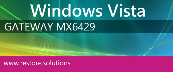 Gateway MX6429 windows vista recovery
