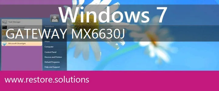 Gateway MX6630j windows 7 recovery