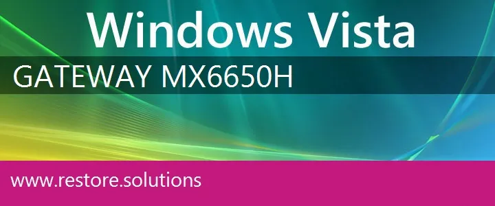 Gateway MX6650H windows vista recovery