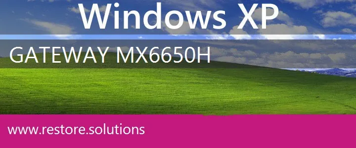 Gateway MX6650H windows xp recovery