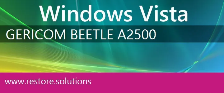 Gericom Beetle A2500 windows vista recovery