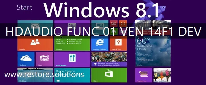 HDAUDIO\FUNC_01&VEN_14F1&DEV_5047 Windows 8.1 Drivers