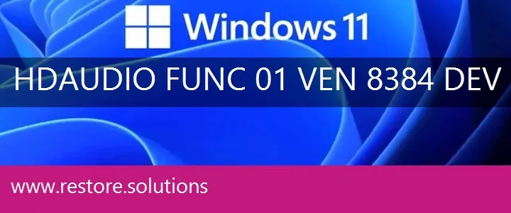 HDAUDIO\FUNC_01&VEN_8384&DEV_7616 Windows 11 Drivers