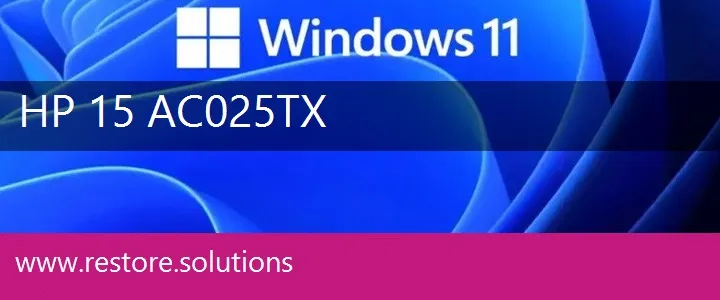 HP 15-ac025tx windows 11 recovery