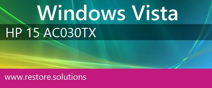 HP 15-AC030TX windows vista recovery