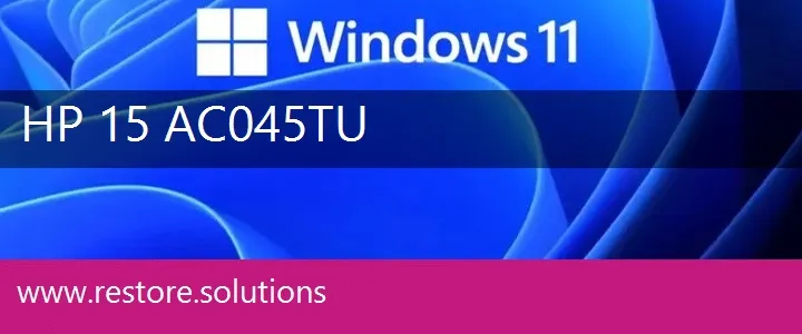 HP 15-ac045tu windows 11 recovery
