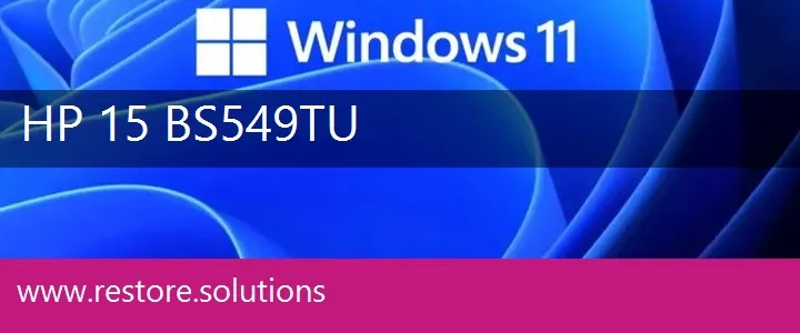 HP 15-BS549TU windows 11 recovery