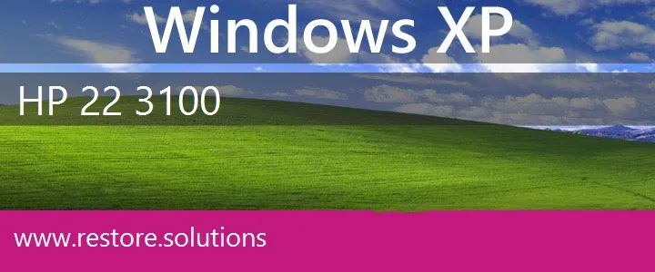 HP 22-3100 windows xp recovery