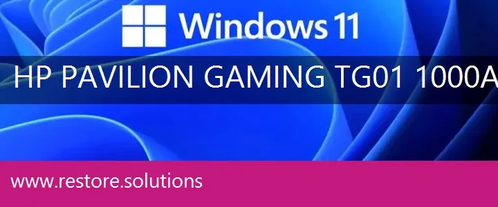 HP Pavilion Gaming TG01-1000a windows 11 recovery