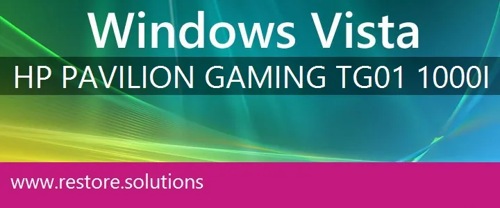 HP Pavilion Gaming TG01-1000i windows vista recovery