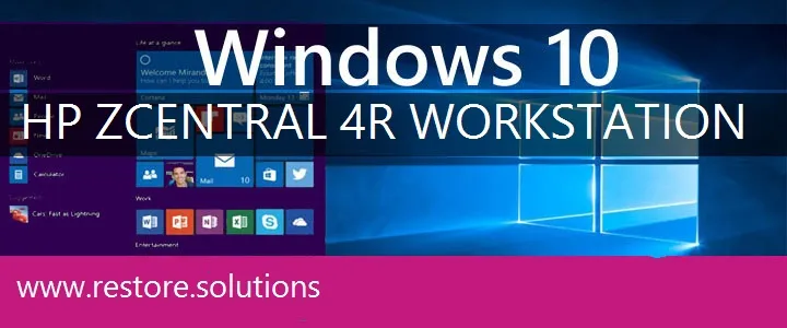 HP ZCentral 4R Workstation windows 10 recovery