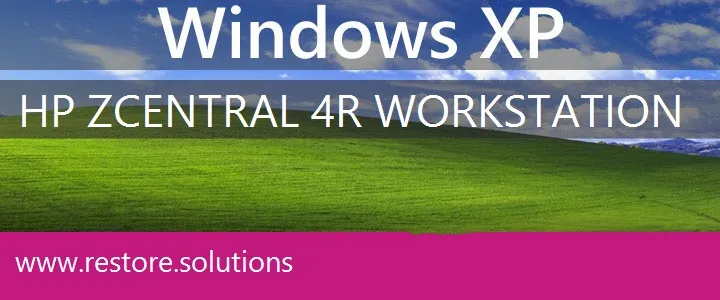 HP ZCentral 4R Workstation windows xp recovery