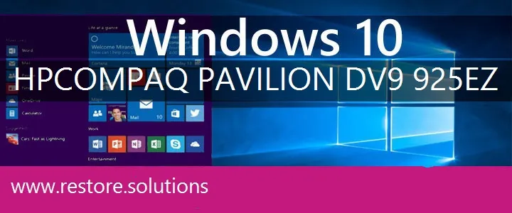HP Compaq Pavilion DV9-925ez windows 10 recovery