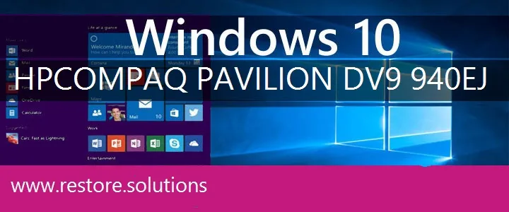 HP Compaq Pavilion DV9-940ej windows 10 recovery