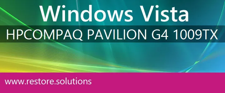 HP Compaq Pavilion G4-1009tx windows vista recovery