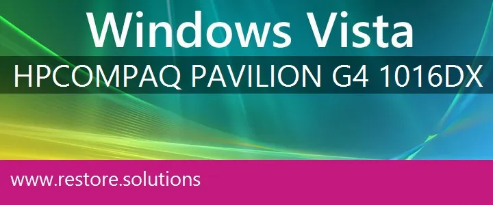 HP Compaq Pavilion G4-1016dx windows vista recovery