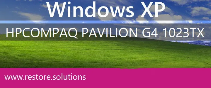HP Compaq Pavilion G4-1023tx windows xp recovery