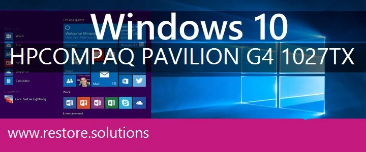HP Compaq Pavilion G4-1027tx windows 10 recovery