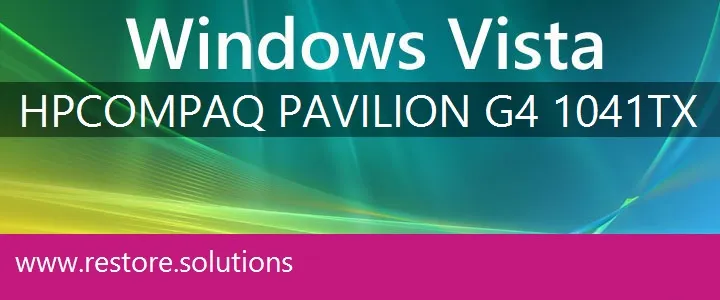 HP Compaq Pavilion G4-1041tx windows vista recovery