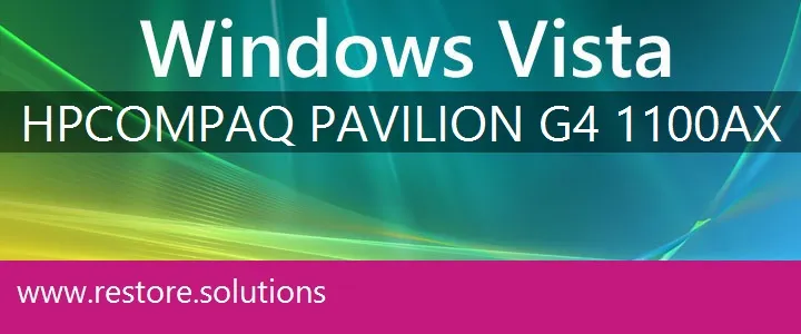 HP Compaq Pavilion G4-1100ax windows vista recovery