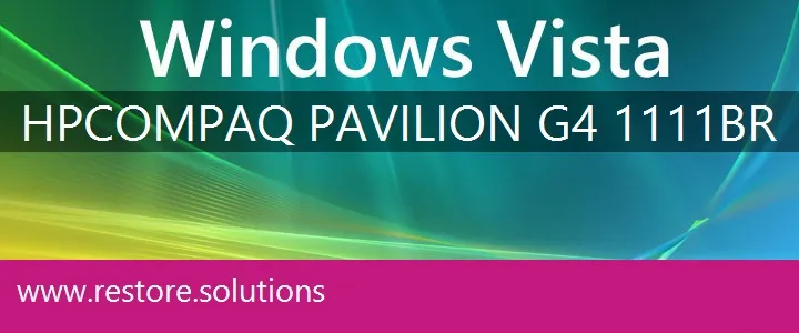 HP Compaq Pavilion G4-1111br windows vista recovery