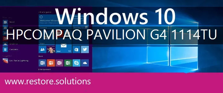 HP Compaq Pavilion G4-1114tu windows 10 recovery
