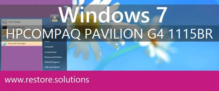 HP Compaq Pavilion G4-1115br windows 7 recovery