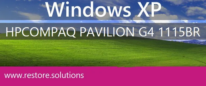 HP Compaq Pavilion G4-1115br windows xp recovery