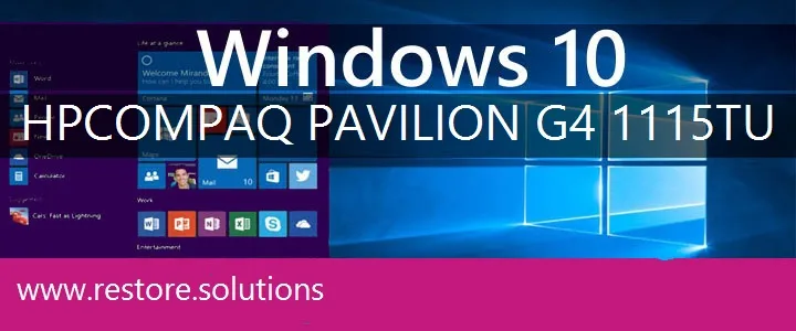 HP Compaq Pavilion G4-1115tu windows 10 recovery