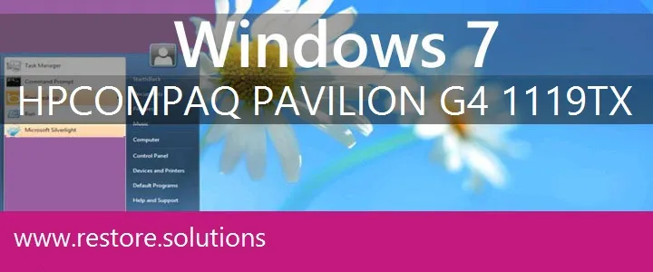 HP Compaq Pavilion G4-1119tx windows 7 recovery