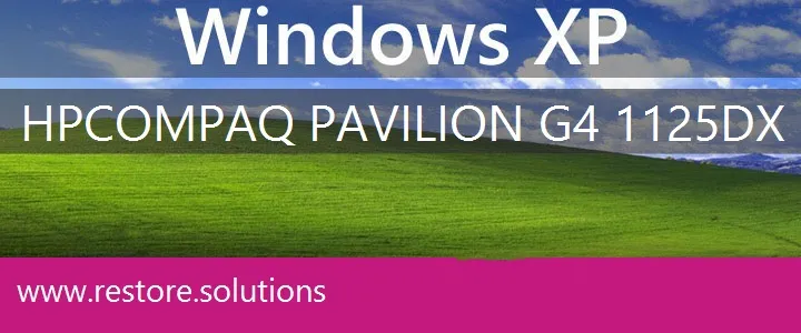 HP Compaq Pavilion G4-1125dx windows xp recovery