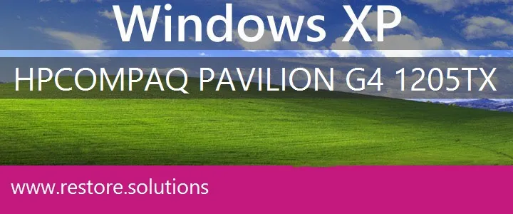 HP Compaq Pavilion G4-1205tx windows xp recovery
