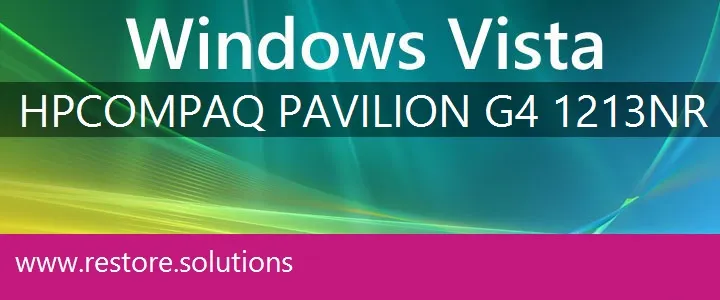HP Compaq Pavilion G4-1213nr windows vista recovery