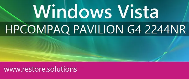 HP Compaq Pavilion G4-2244nr windows vista recovery