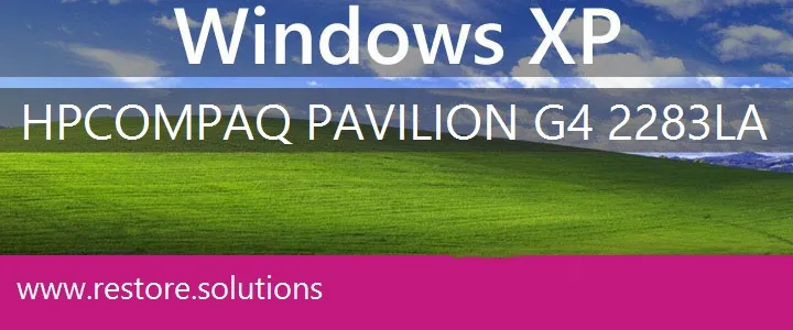 HP Compaq Pavilion G4-2283la windows xp recovery