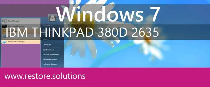 IBM ThinkPad 380D 2635 windows 7 recovery