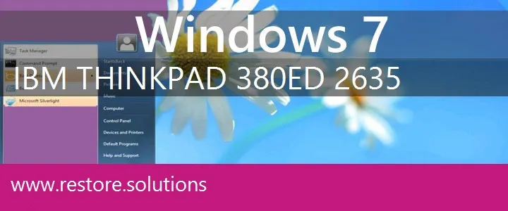 IBM ThinkPad 380ED 2635 windows 7 recovery