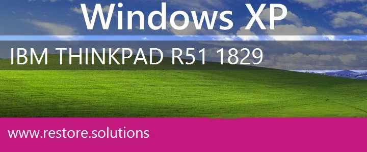 IBM ThinkPad R51 1829 windows xp recovery