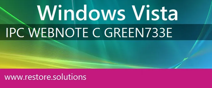 IPC WebNote C Green733e windows vista recovery