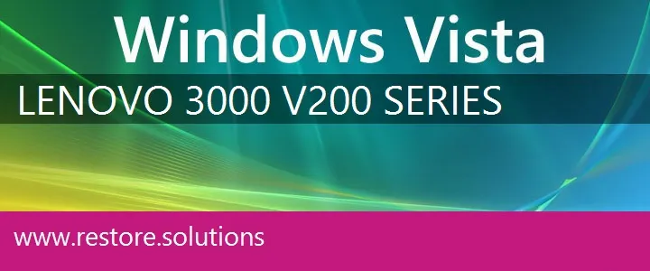 Lenovo 3000 V200 Series windows vista recovery