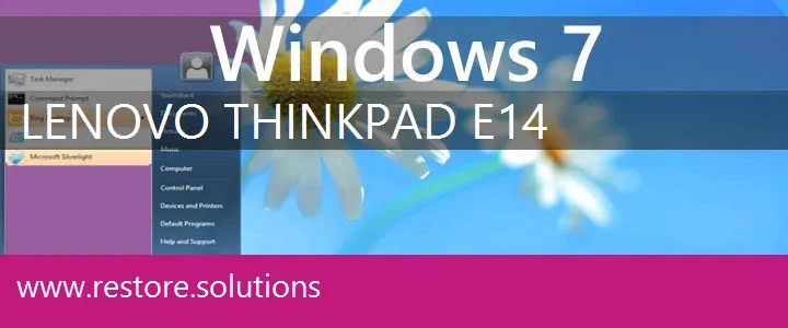 Lenovo ThinkPad E14 windows 7 recovery