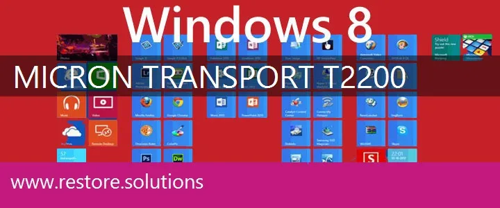 Micron TransPort T2200 windows 8 recovery