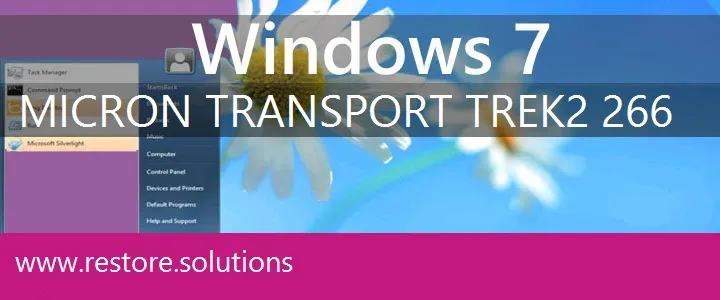 Micron Transport Trek2 266 windows 7 recovery