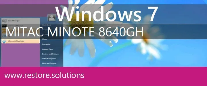 MiTAC MiNote 8640GH windows 7 recovery