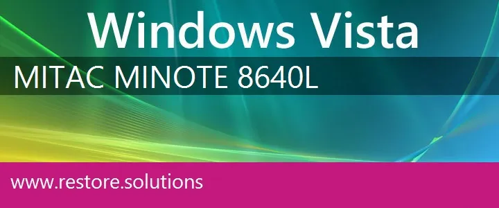 MiTAC MiNote 8640L windows vista recovery