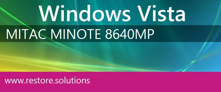 MiTAC MiNote 8640MP windows vista recovery