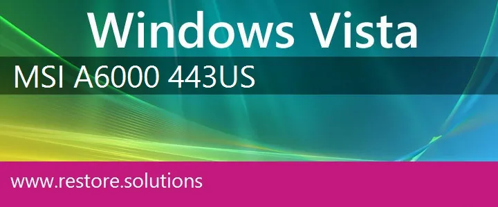 MSI A6000-443US windows vista recovery