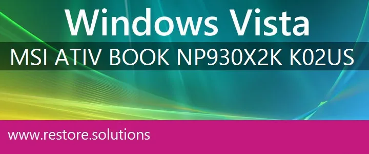 MSI ATIV Book NP930X2K-K02US windows vista recovery